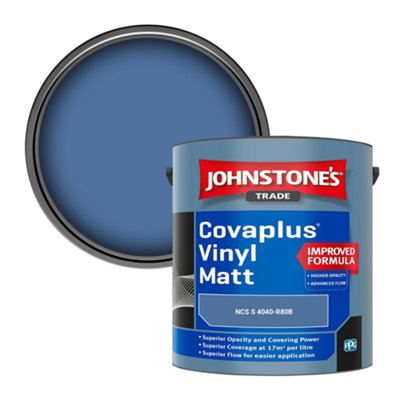 B&Q -  Covaplus Vinyl Matt Walls & Ceilings Emulsion Paint (Ncs S 4040-R80B) 2.5L