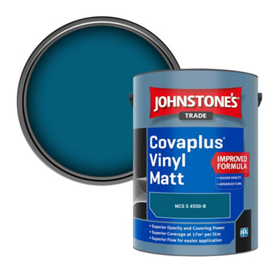B&Q -  Covaplus Vinyl Matt Walls & Ceilings Emulsion Paint (Ncs S 4550-B) 5L