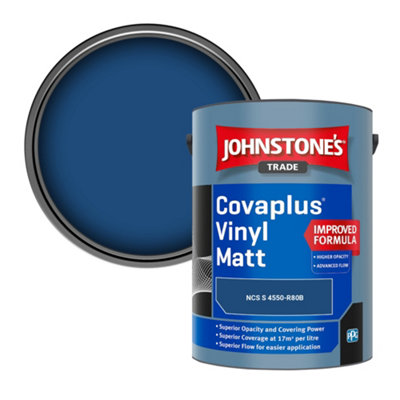 B&Q -  Covaplus Vinyl Matt Walls & Ceilings Emulsion Paint (Ncs S 4550-R80B) 5L