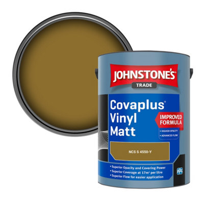 B&Q -  Covaplus Vinyl Matt Walls & Ceilings Emulsion Paint (Ncs S 4550-Y) 5L