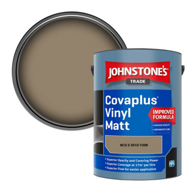 B&Q -  Covaplus Vinyl Matt Walls & Ceilings Emulsion Paint (Ncs S 5010-Y30R) 5L