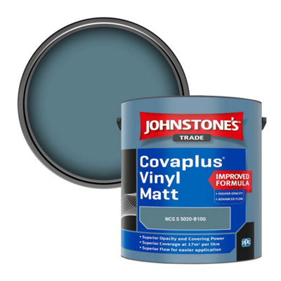 B&Q -  Covaplus Vinyl Matt Walls & Ceilings Emulsion Paint (Ncs S 5020-B10G) 2.5L