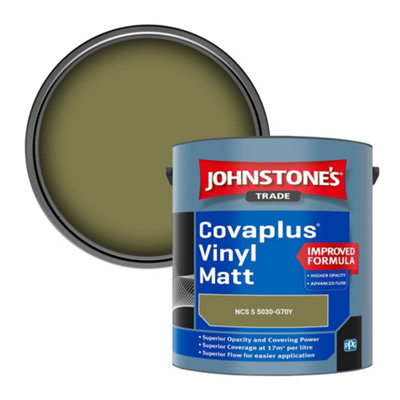 B&Q -  Covaplus Vinyl Matt Walls & Ceilings Emulsion Paint (Ncs S 5030-G70Y) 2.5L