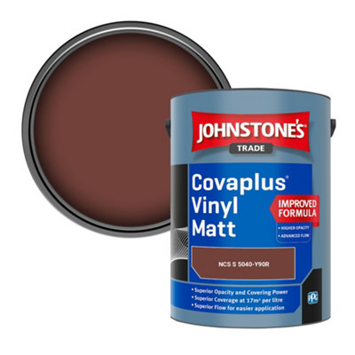 B&Q -  Covaplus Vinyl Matt Walls & Ceilings Emulsion Paint (Ncs S 5040-Y90R) 5L