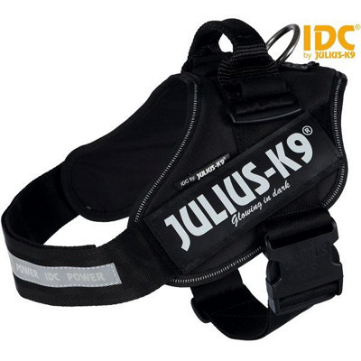B&Q - Trixie Black L -K9 Idc Dog Powerharness