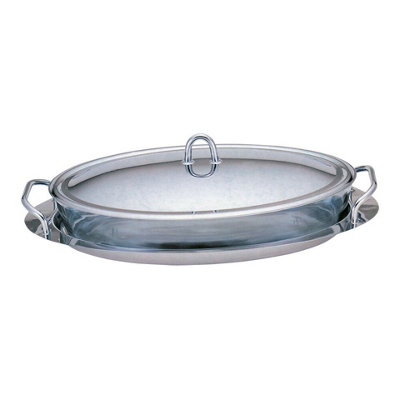Urbn-Living Urbnliving Height 8Cm Berlinger Haus 3L Oval Food Container And Serving Tray Stainless Steel Dinner from B&Q