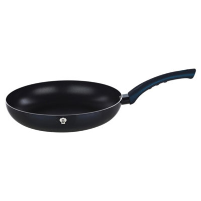 Urbn-Living Blaumann 24Cm Frying Pan1.6L Aquamarine Cookware Frying Grill Pots Pan Saucepan Casserole Soft Touch Handle Lid from B&Q