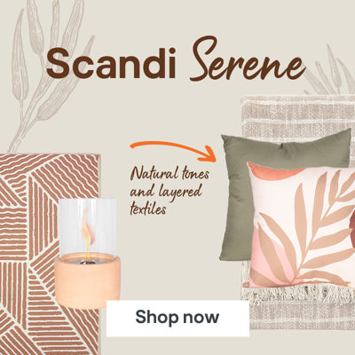 Our new scandi serene outdoor range. Natural tones and layered textiles. Shop now.