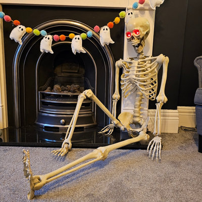 [Prextex]Prextex 19Posable Halloween Skeleton Full Body Halloween Skeleton with Movable /Posable Joints and 2 Sets of [並行輸入品] Prextex]Prextex 19Posable Halloween Skeleton Full Body