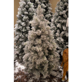 5ft (150cm) Snowy Vancouver Mixed Pine Artificial Christmas Tree Green 273 tips