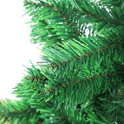 5FT, 6FT, 7FT Green Artificial Christmas Tree Realistic Bushy Xmas Tree ...