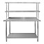 5ft Catering Bench With Double Over-Shelf