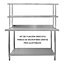 5ft Catering Bench With Double Over-Shelf