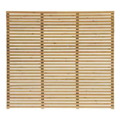 5FT  Lap Wooden Fence panel Decorative fence panel Perfect for Garden 1.8m W x 1.5m H
