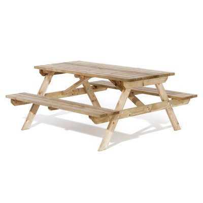 5ft Picnic Bench L150 x W150 x H70 cm