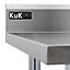 5ft Stainless Steel Catering Bench & 2 x Wall Mounted Shelves