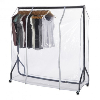 The Shopfitting Shop Heavy Duty White Clothes Rail 4 Long x