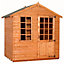 5ft x 7ft (1.45m x 2.05m) Wooden Georgian Tongue and Groove APEX Summerhouse (12mm T&G Floor + Roof) (5 x 7) (5x7)
