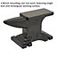 5kg Cast Iron Anvil - Single Bick - 115 x 68mm Working Surface - Bench Mounted