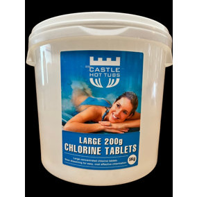 5kg Castle Hot Tubs Chlorine Tablets - 200g