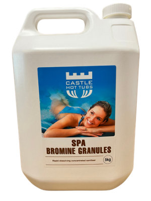 5kg Castle Hot Tubs Spa Bromine Granules DIY at B&Q