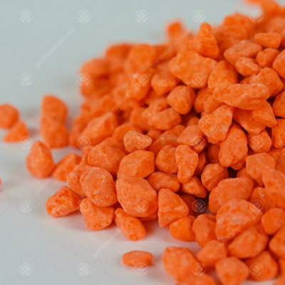 5kg Orange Fluorescent Aquatic Gravel - Decorative Aquarium Fish Tank ...