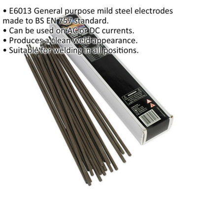 5kg PACK - Mild Steel Welding Electrodes - 4 x 350mm - 130 to 190A Currents