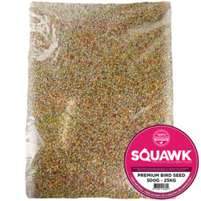 5kg SQUAWK Premium Wild Bird Food - All Season Seed Quality Garden Feed Mix