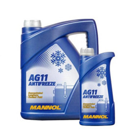 5L+1L AG11 LONGLIFE Blue AntiFreeze Summer - Winter Coolant Concentrate GL12+