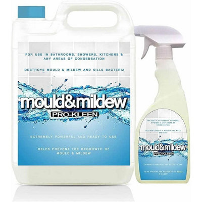 5L + 750ml of Pro-Kleen Mould & Mildew Remover Killer & Cleaner Super Concentrate Spray