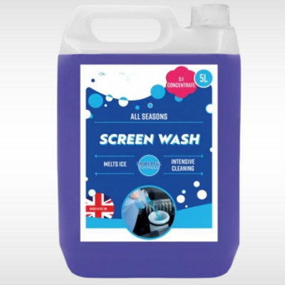 5L All Season Screen wash Concentrate Windscreen Washer Fluid Car Cleaning