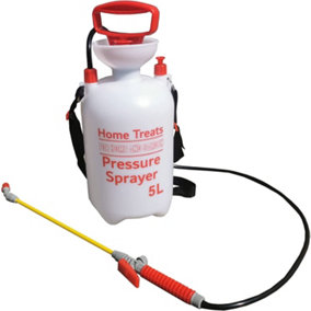 5L Hand Pump Pressure Sprayer Adjustable Spray Wand