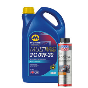 5L MORRIS 0W-30 Fully Synthetic Engine Oil ACEA C2 + OIL ADDITIVE 300ml