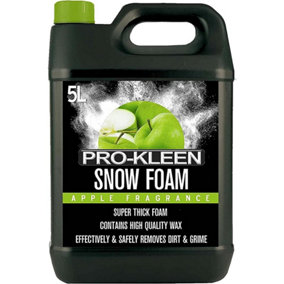 5L of Pro-Kleen Apple Snow Foam with Wax - Super Thick & Non-Caustic Foam