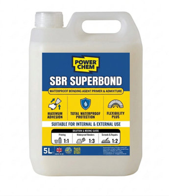 5L SBR Bonding Agent & Waterproof Admixture: 4-in-1 Concrete Sealer ...