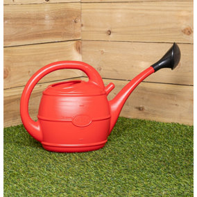 5L Ward Garden Watering Can with Rose in Red