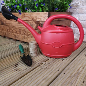 5L Ward Garden Watering Can with Rose - Red