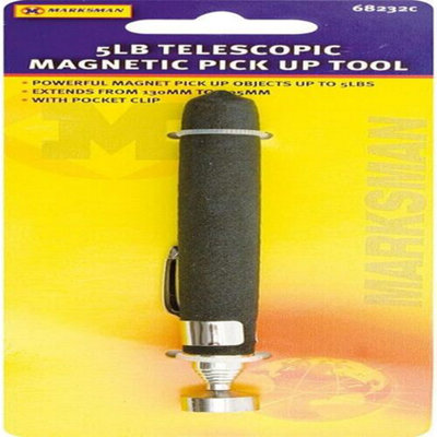 5Lb Telescopic Magnetic Long Pen Pick Up Rod Tool With Pocket Clip ...