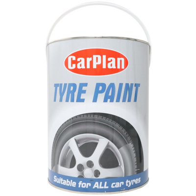 5Ltr Tyre Paint - Tyre Shine Restorer 5Litre Tin for Rubber