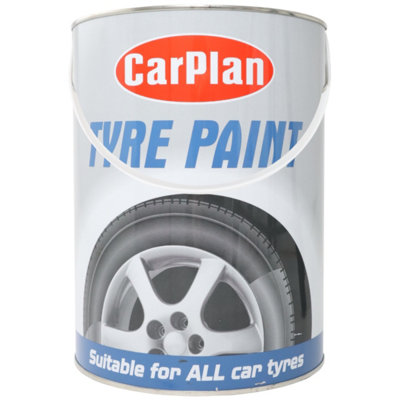 5Ltr Tyre Paint - Tyre Shine Restorer 5Litre Tin for Rubber