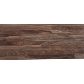 5m²,36 PCS Self Adhesive Wood Grain Effect PVC Laminate Flooring Planks,Dark Brown