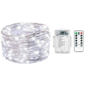 5M 50LED Battery Cooper Wire Light String Fairy Lights Xmas Party Remote