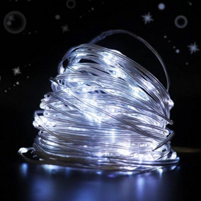 5M Fairy String Lights,6500K,powered by 3 AA batteries
