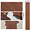 5m² Floor Planks Tiles Self Adhesive Wooden Effect PVC Flooring Dark Brown M15