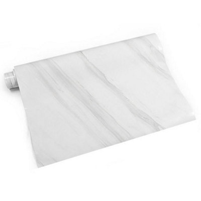 5m Glossy Marble Wallpaper  Waterproof Countertop Paper for Cabinet Furniture Kitchen Viny Film