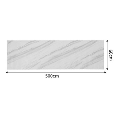 5m Glossy Marble Wallpaper  Waterproof Countertop Paper for Cabinet Furniture Kitchen Viny Film
