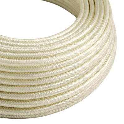 DecoPro Passamaneria Vintage Intrecciata Larga 5 Cm, Colore Avorio, Filato In Poliestere, Venduta A Metro (0,9 M = 91 Cm) - 2