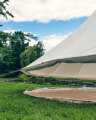 5M Kokoon Deluxe Bell Tent with Chimney Fitting, 100% Cotton Canvas with Zipped PVC Groundsheet