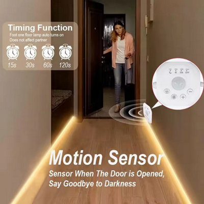 XLYS Closet Lights Motion Sensored Magnetic Light, Rechargeable Under Cabinet Lighting Wireless, 36 LED Dimmable Under Cabinet Lights, 3 Color Temps Under Counter Lights For Kitchen, Stairs (2 Pack) - Tamaño 8