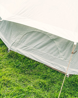 5M Polycotton Bell Tent with Zipped PVC Groundsheet